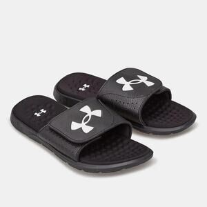 NWT Under Armour UA Ignite Pro Flip Flop Slide Sandals Black Mens Casual Size 17